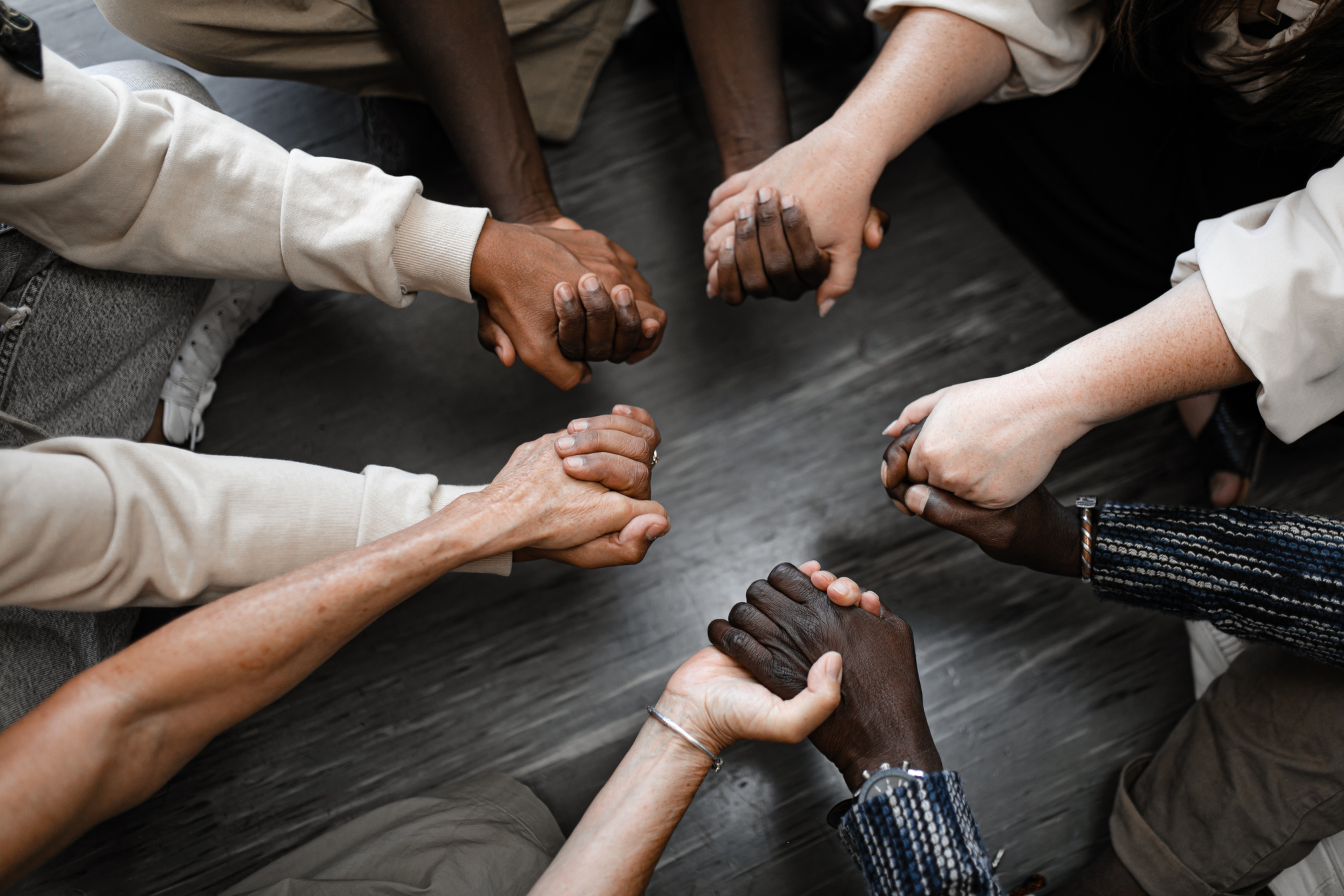 Group of Students Holding Hands 